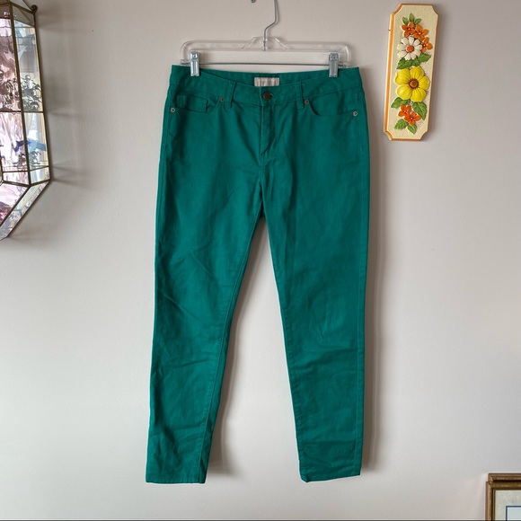 Banana Republic Green Jeans Pants Skinny Fit - Picture 1 of 9